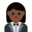 woman in tuxedo, dark skin tone